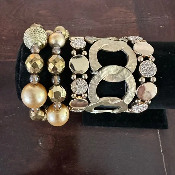 Gold Bracelet Bundle (4) - Picture 1 of 3